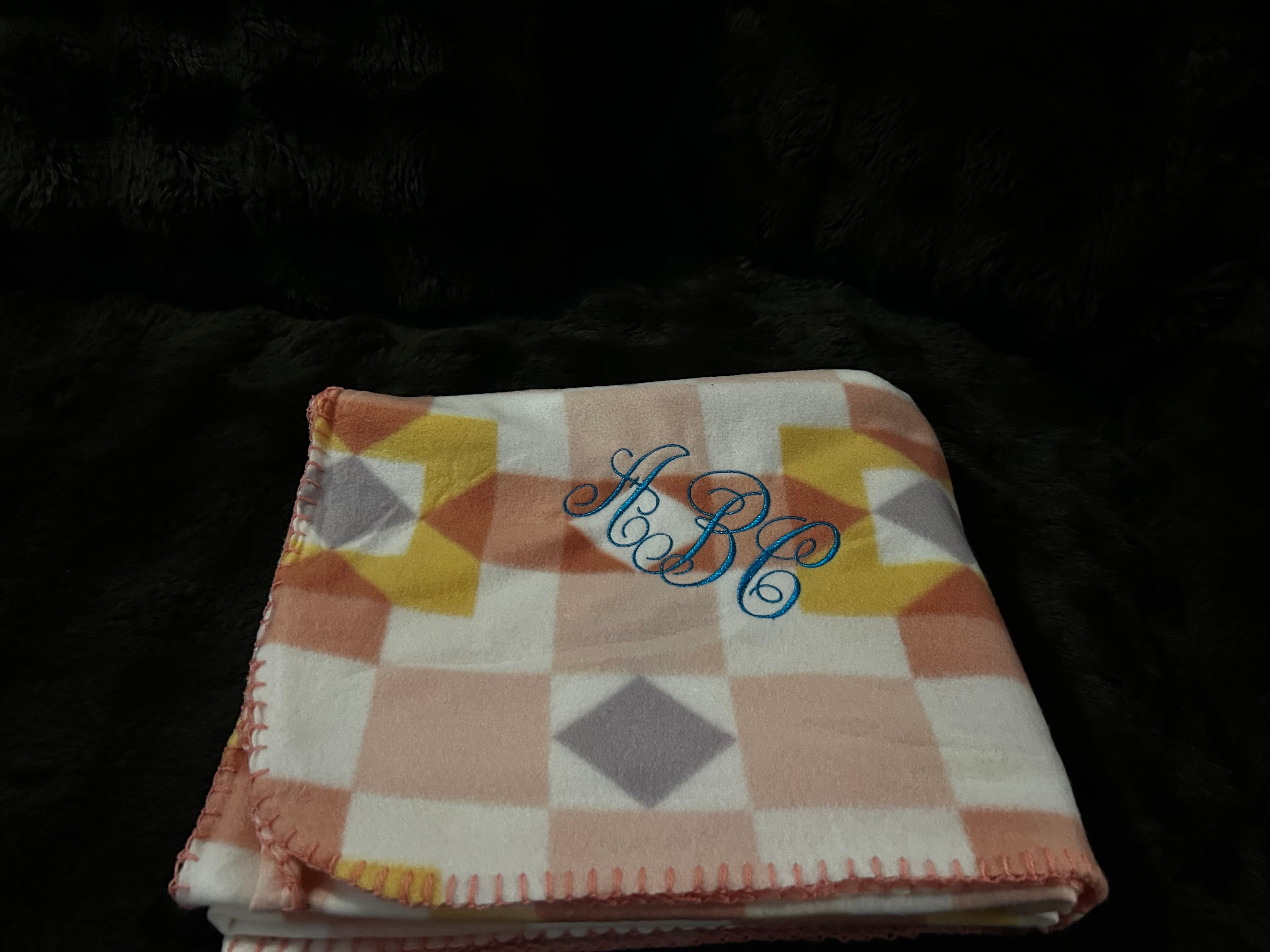 Personalized Embroidered Blanket - 50" x 60"