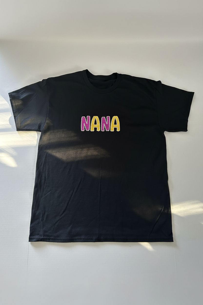 NANA Glitter Embroidered Tee