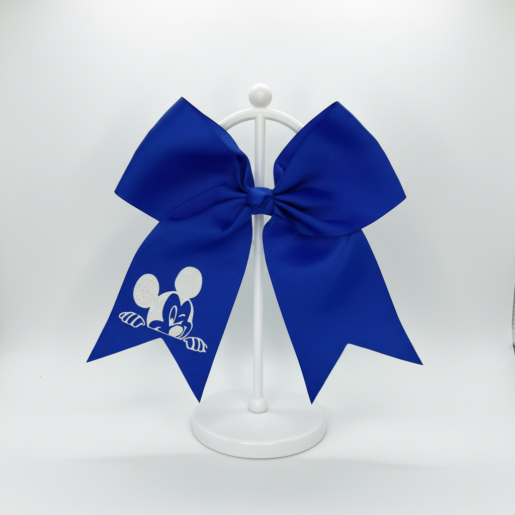 Royal Blue Bow on Stand